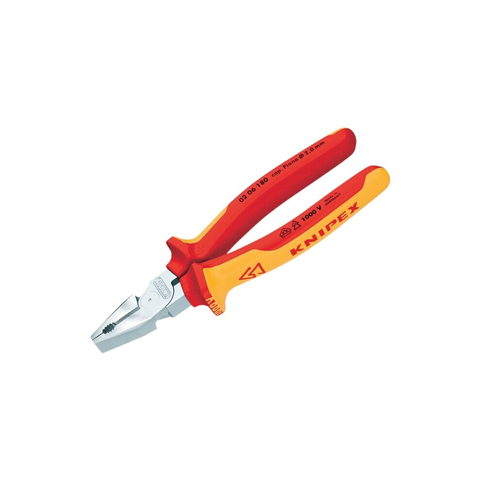 Knipex KPX0206200 High Leverage Combination Pliers 200mm VDE Grips