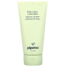 Pipette Baby Lotion Fragrance-Free 177ml - Moisture Lock, Hypoallergenic, Dermatologist Tested, Plant-Derived Squalane, EWG Verified