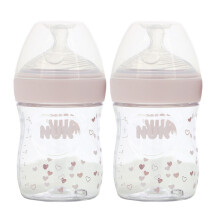 NUK, Simply Natural, Bottles, 0+ Months, Slow, 2 Pack,150ml Each