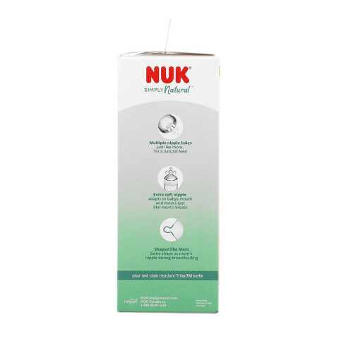 NUK, Simply Natural, Bottles, White, 1+ Months, Medium, 3 Pack 2