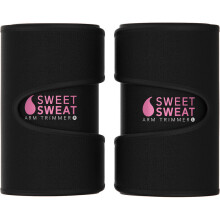 Sports Research, Sweet Sweat, Arm Trimmers, Medium, Sort & Rød, 1 Par
