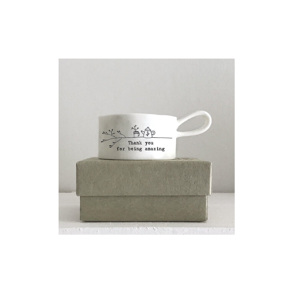 East Of India East Of India: Porcelain Handled Tea Holder - Being Amazing Light