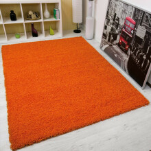 (120x170cm (4'x5'6"), Orange ) Modern Small Large Various Colours Shaggy Rug