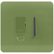 Trendi Artistic Modern Glossy Tactile Fused Spur Switch Moss Green