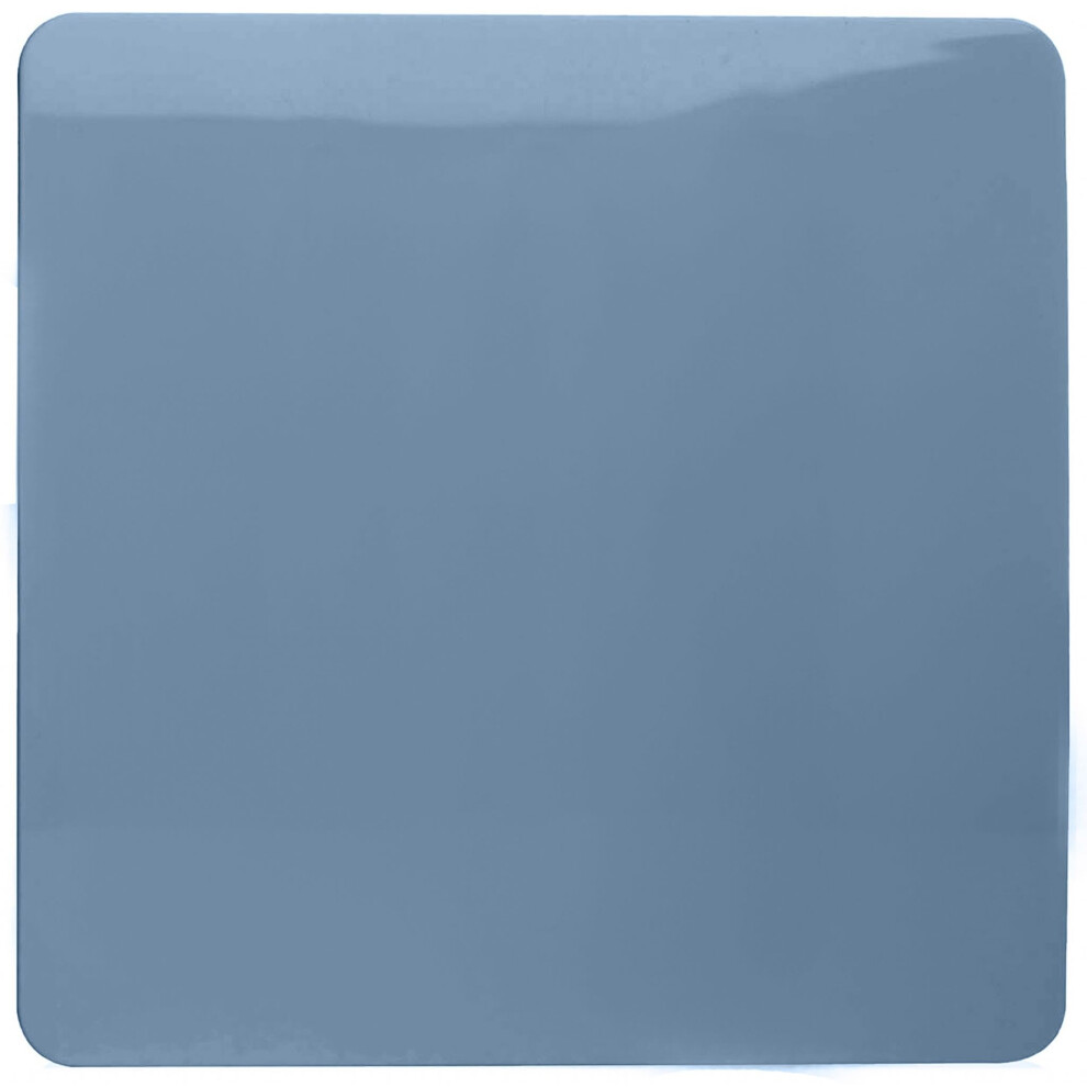 Trendi Switch Trendi Artistic Modern Glossy Tactile Single Blanking Plate Sky