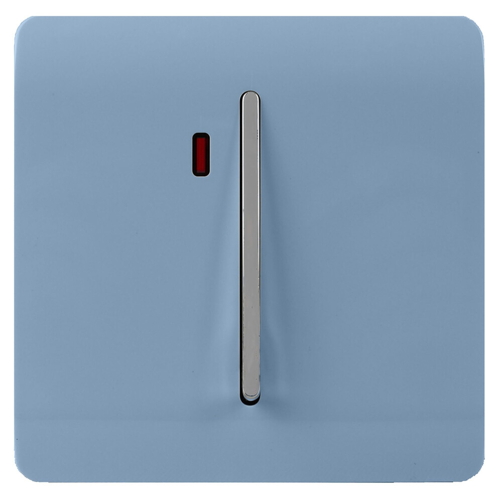 Trendi Switch Trendi Artistic Modern Glossy 45 A Tactile Switch & Neon Insert Sky Light