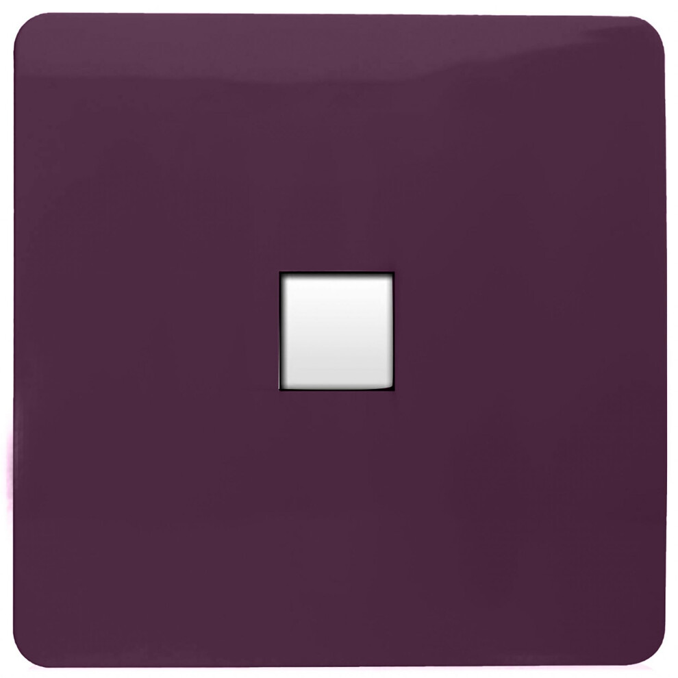 Trendi Switch Trendi Artistic Modern Glossy Tactile Telephone Socket Plum