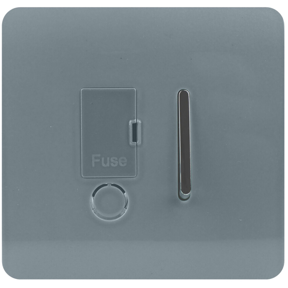 Trendi Switch 13 Amp Fused Spur With Flex Outlet In Cool Grey - Image 4