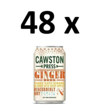 Cawston Press Sparkling Ginger Beer - Fiery Ginger with Crisp Apple, 24 x 330ml Cans