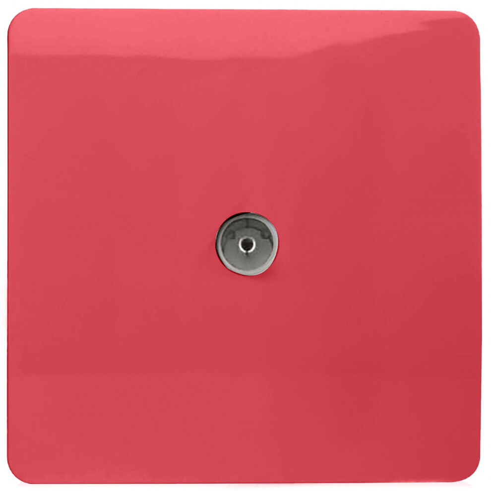 Trendi Artistic Modern Glossy Tactile TV Socket Strawberry