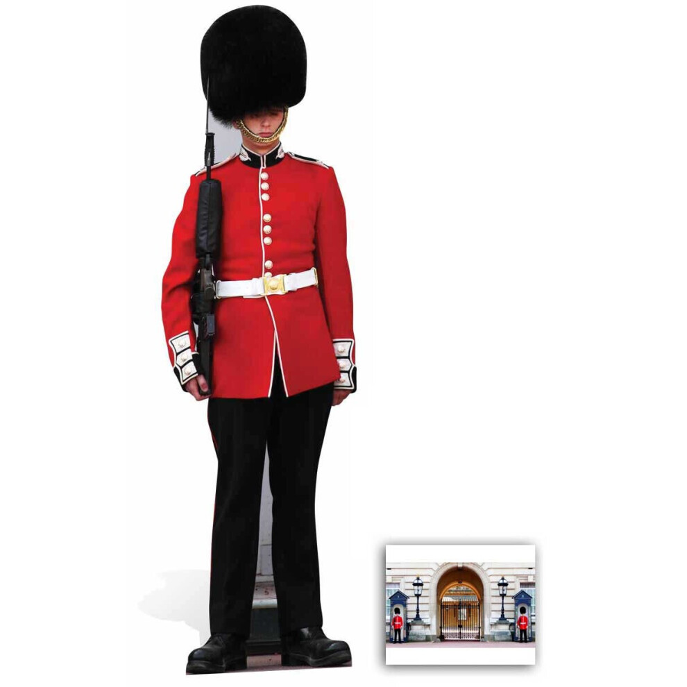 Bundlez-4-Fanz By Starstills The Queen's Royal Guard Lifesize Cardboard Cutout Coldstream Guardsman Includes 25X20cm Photo