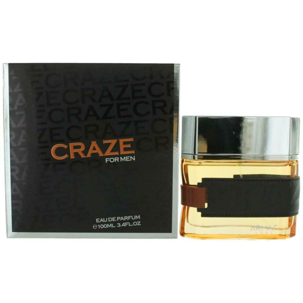 Craze by Armaf, 3.4 oz EDP Spray for Men Eau De Parfum