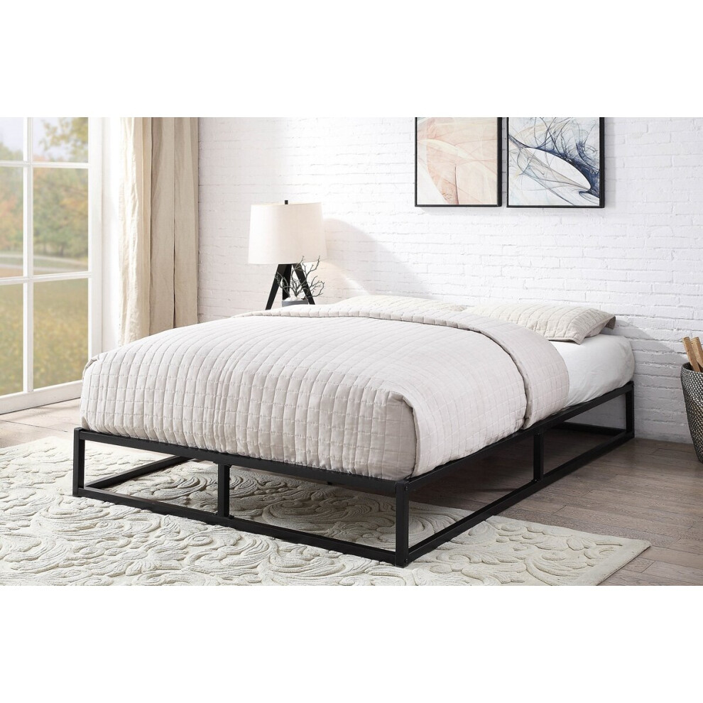 (Small Double 4ft) Amersham Metal Platform Bed Frame