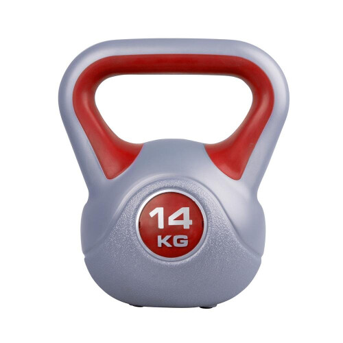 Triangle Grip Kettlebell with Rubber Pads - 14kg - Red