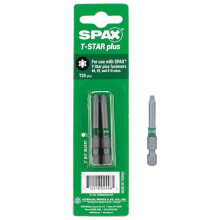 Spax 2015395 T20 x 2 in. T-Star Plus Driver Bit Steel, 2 per Pack - Pack of 10