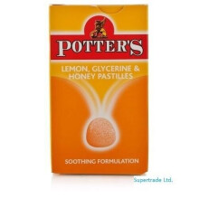 Potter's Potters Lemon Glycerine & Honey Pastilles Soothing Formulation - 45g