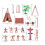 43PCS Indian Model Decoration Western Cowboy Carriage Simulation Decoration Scene Character Sanding Equipment 3