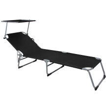 Anthracite Sun Lounger Beach Garden Foldable Portable , Best