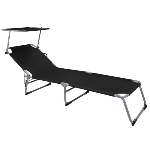 Anthracite Sun Lounger Beach Garden Foldable Portable , Best