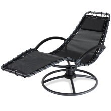 Luxury Comfortable Rocking Sun Lounger Anthracite Trend