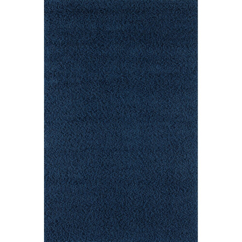 (60 x 110cm ) Navy Blue Small - Large Plain Shaggy Rug