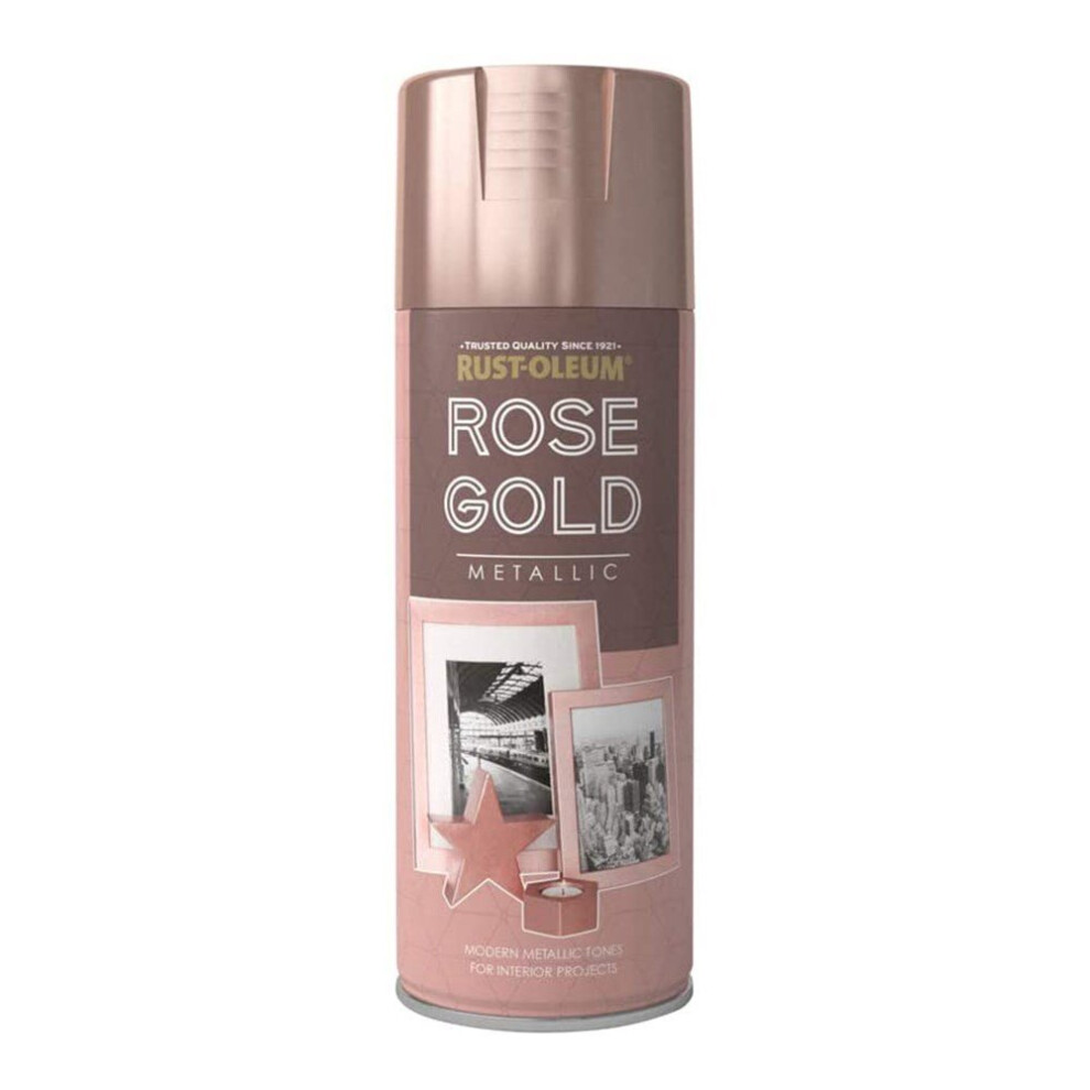 Rust-oleum Metallic Elegant Finish Spray Paint 400ml Rose Gold