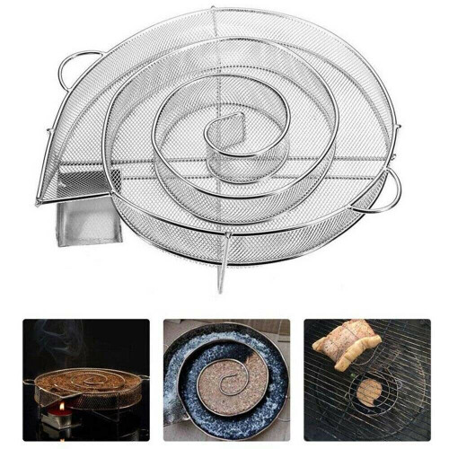 Smoke Generator BBQ Burn Smoker Box Grill Fish Meat Tools Stainless Steel