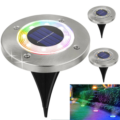 Ranpo (Warm White ) Solar LED Under Ground Light Garden Lawn Lamp
