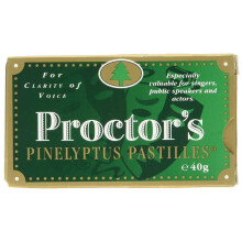 2 X Proctors Proctor's Pinelyptus Pastilles For Clarity of Voice - 40g