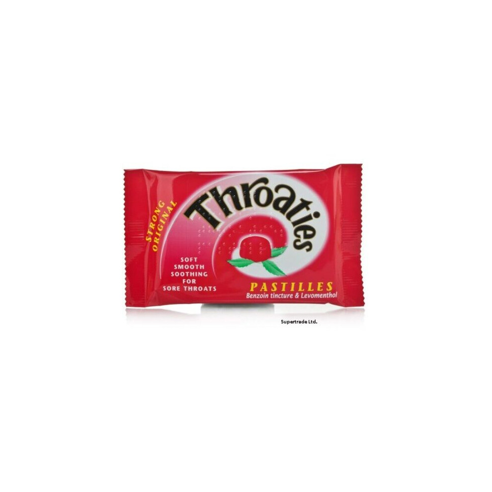 Throaties Strong Original Pastilles With Honey & Menthol To Ease Sore Throat X 3-image-OPC-P78XTJV-NEW