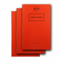 Pack of 3 Silvine Cash Book Note Pad Accounting Money Keeping British Made