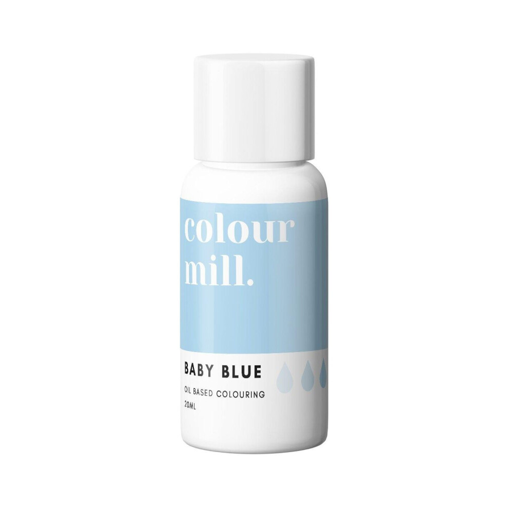 Edible Food Colouring Mill Baby Blue Oil Based 20ml Cake Decorating Sugarcraft - Image 3