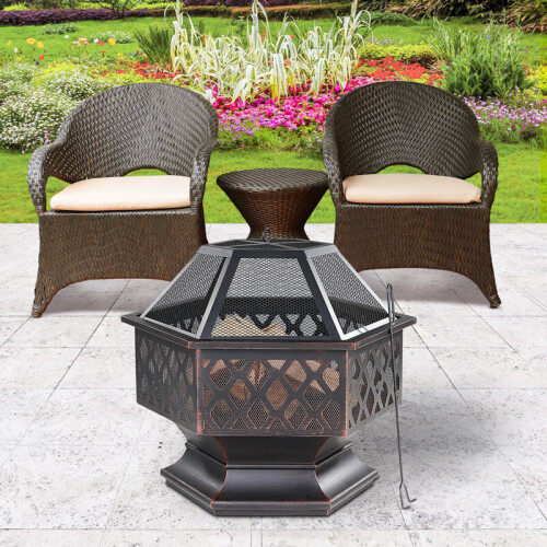 Vintage Steel BBQ Barbecue Fire Pit Fireplace Trend
