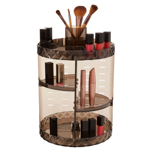 Premier Housewares Revolving Transparent Cosmetics Organiser