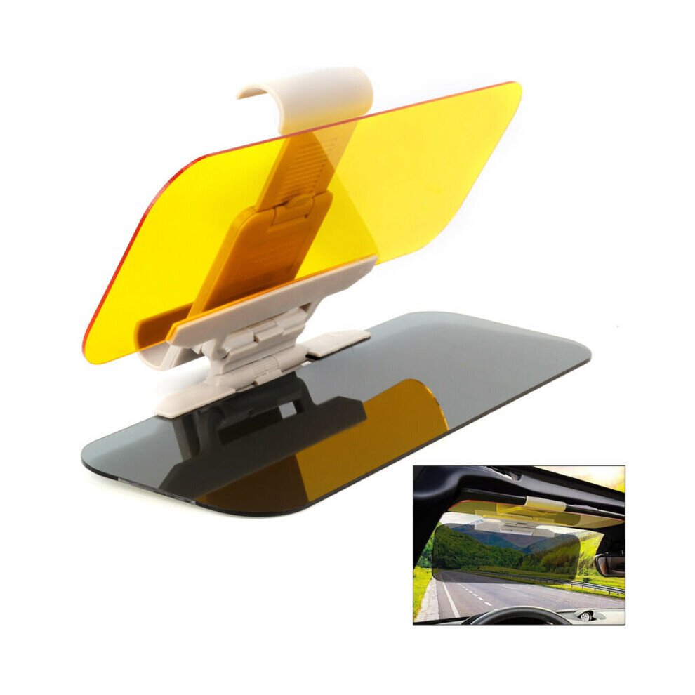 Car Sun Visor Shade Extender Clip on Day and night anti-glare mirror
