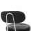 Round Shape Adjustable Salon Stool with Back and Line Black Chair 12