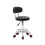 Round Shape Adjustable Salon Stool with Back and Line Black Chair 9