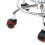Round Shape Adjustable Salon Stool with Back and Line Black Chair 13