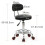 Round Shape Adjustable Salon Stool with Back and Line Black Chair 4