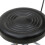 Round Shape Adjustable Salon Stool with Back and Line Black Chair 7