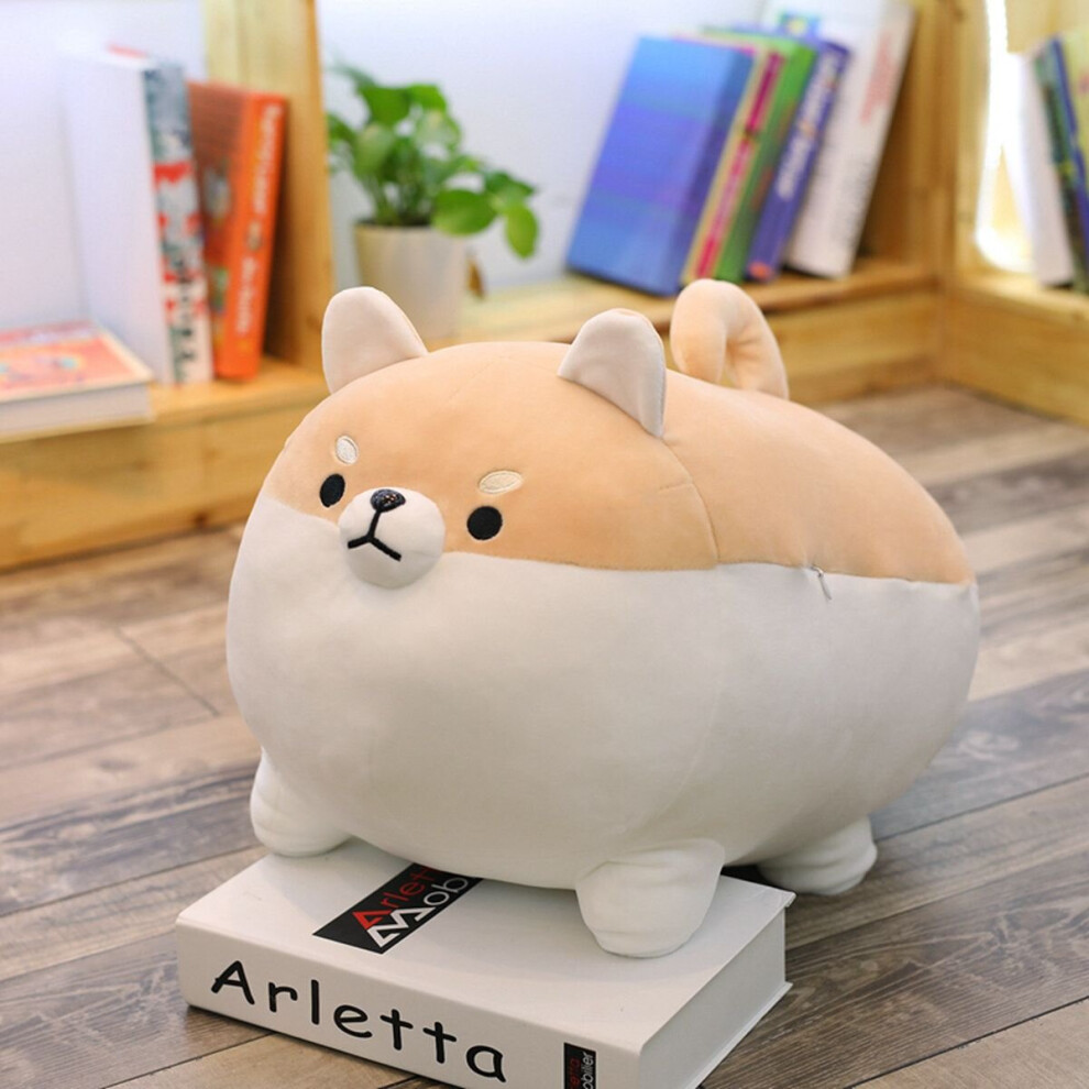 (, 40Cm/15.74Inch) Cute Shiba Inu Dog Plush Toy Stuffed Soft Pillow Brown