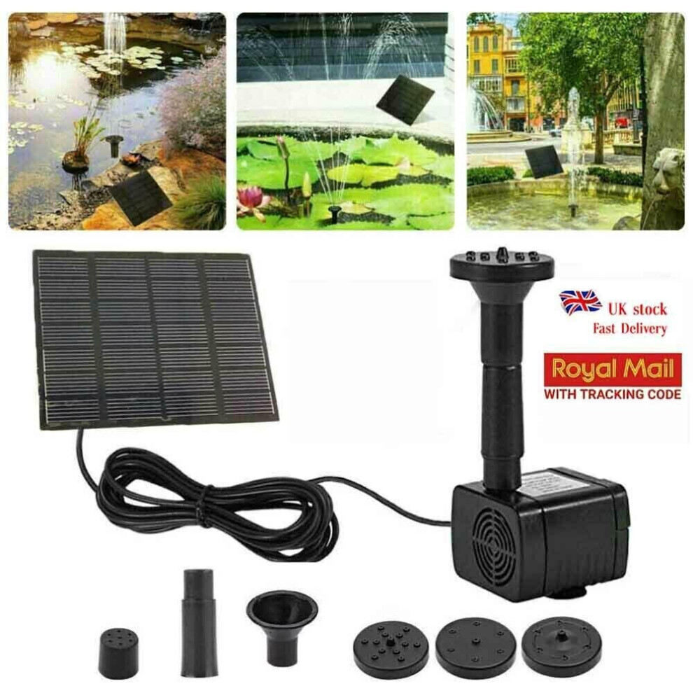 180L/H Solar Submersible Water Pump Water Garden Pool Pond Fountain 760827540997