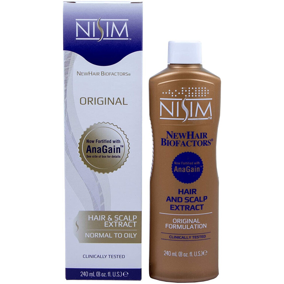 Nisim NewHair Biofactors Hair and Scalp Extract with AnaGain - # Original Formulation (Normal to Oily) 240ml/8oz