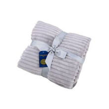 (Silver, King) New Chunky Rib Throw Blankets Camping Throws