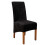 (Black) Crushed Velvet Stretchable Dining Chair Covers 1