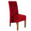 (Red) Crushed Velvet Stretchable Dining Chair Covers 1
