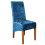 (DarkBlue) Crushed Velvet Stretchable Dining Chair Covers 1