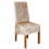 (Champagne) Crushed Velvet Stretchable Dining Chair Covers 1