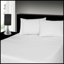 (Thermal Sheet Set White Superking) Flannelette Sheets Set 4PC 100% Brushed Cotton Thermal Fitted Flat Sheets Pillowcases