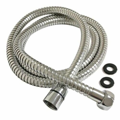 Flexible Stainless Steel Replacement Chrome Bathroom Shower Hose 2m